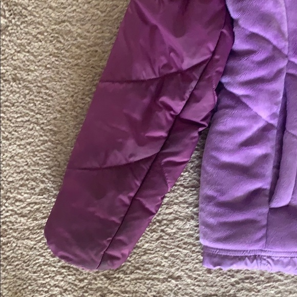 North face girls reversible Perseus jacket sm7/8 - Picture 2 of 4
